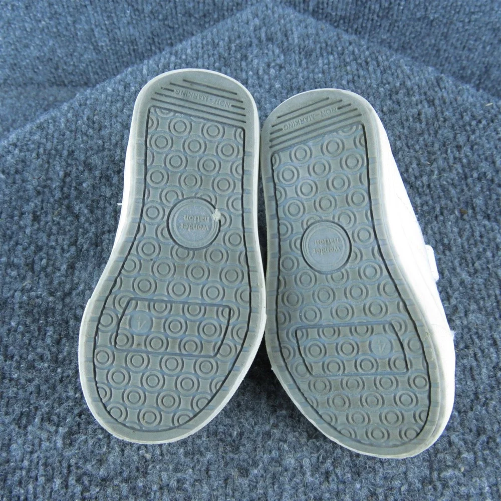 Wonder Nation Unisex‎ Sneaker Size T 4 Medium Shoes White Synthetic Hook & Loop